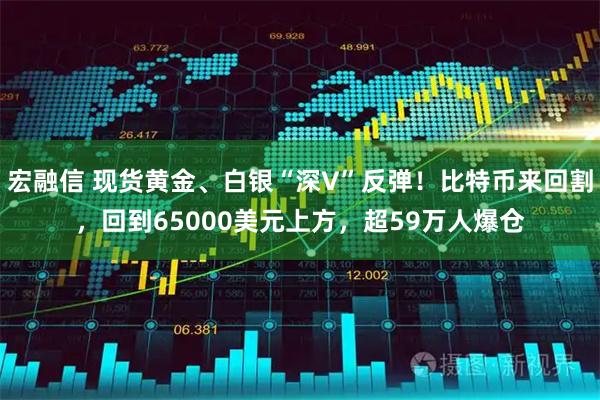 宏融信 现货黄金、白银“深V”反弹！比特币来回割，回到65000美元上方，超59万人爆仓